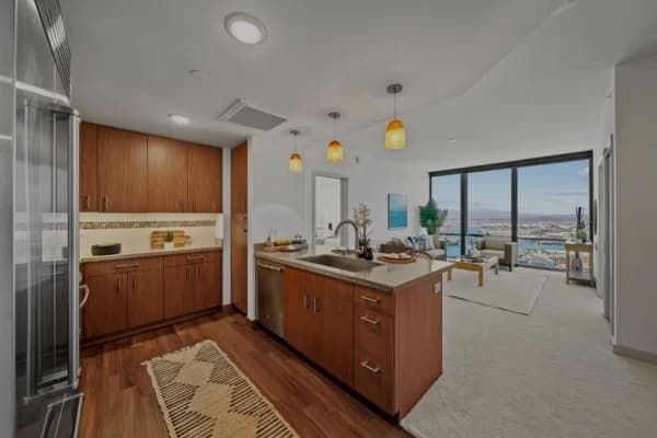 Panoramic ocean and harbor views from Keauhou Place #4108.