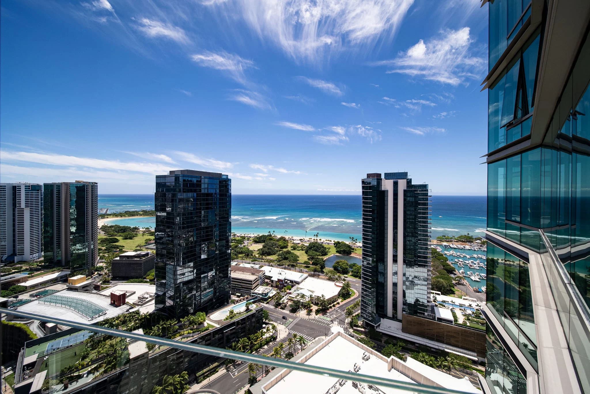 Residents’ recreation deck with ocean views