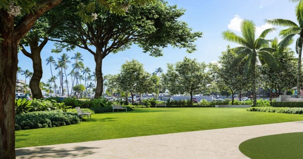 Artist rendering of Ulana Ward Village Park